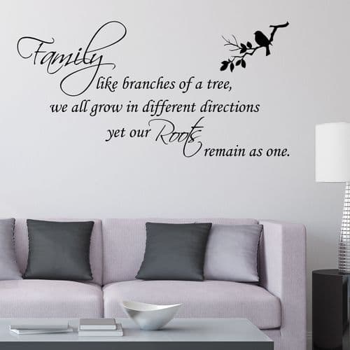 Family Like Branches of a Tree  ~ Wall sticker / decals