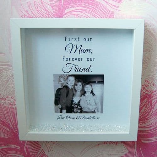 First Our Mum, Forever our friend Framed Print