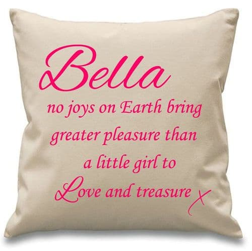 Girls No Joys On Earth - Personalised Cushion Cover