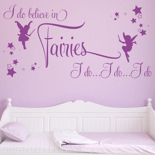 I Believe in Fairies ~ Wall sticker / decals (1)