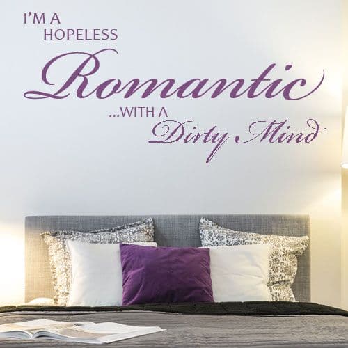 I'm A Hopeless Romantic ~ Wall sticker / decals