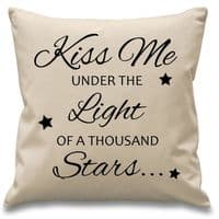Kiss Me Under the Light of a Thousand Stars Cushion Cover