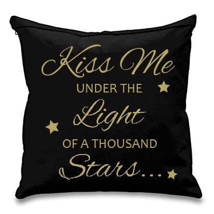 Kiss Me Under the Light of a Thousand Stars Cushion Cover