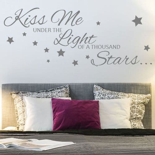 Kiss Me Under the Light of a Thousand Stars~ Wall sticker / decals