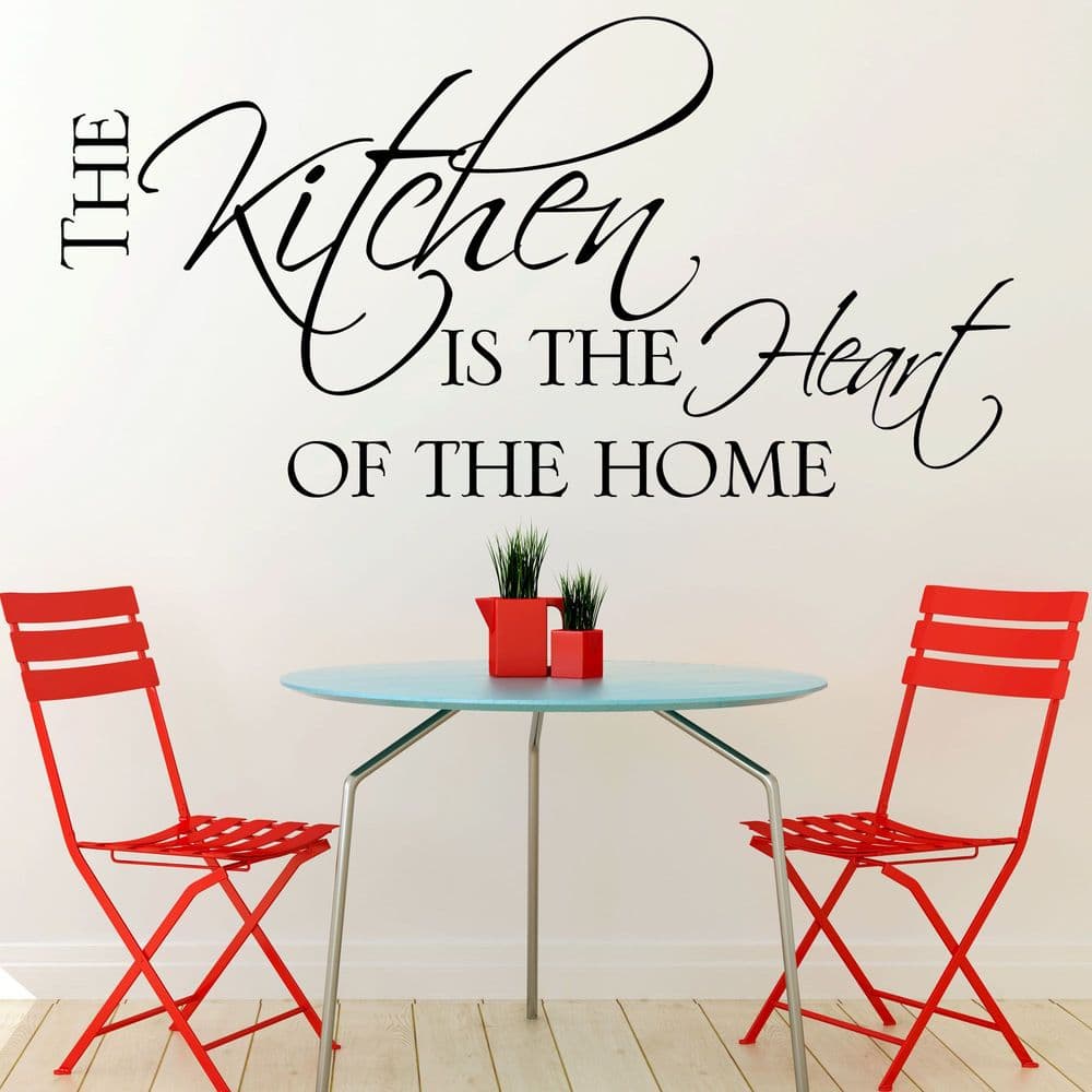Kitchen Wall Sticker The Kitchen is the Heart of the Home decals