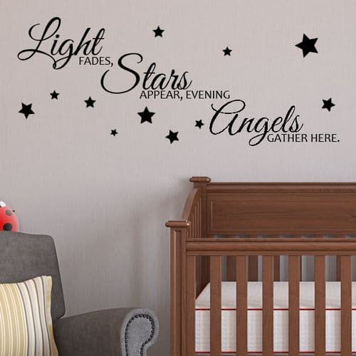 Light Fades, Stars Appear ~ Wall sticker / decals