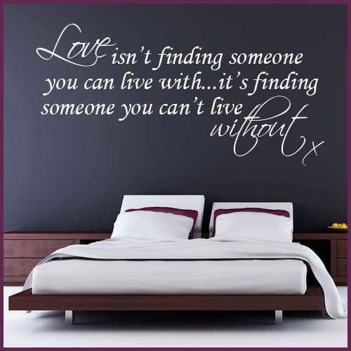 Love isn't Finding Someone ~ Wall sticker / decals