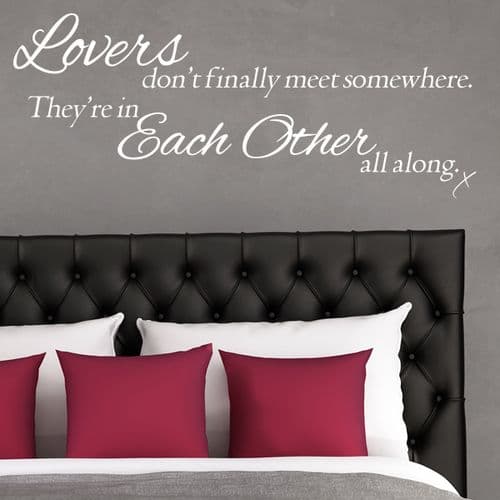 Lovers Don't Finally Meet ~ Wall sticker / decals