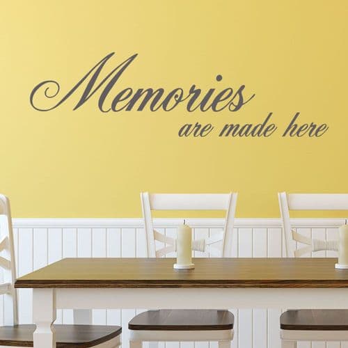Memories are Made Here ~ Wall sticker / decals