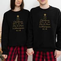 Our Last  Christmas until we are Mr & Mrs  Jumper Sweatshirt Sweater Gift Engagement Personalised