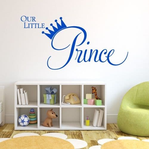 Our Little Prince  ~ Wall sticker / decals