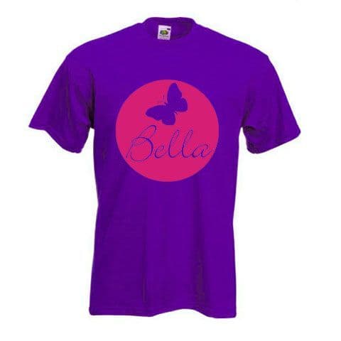 Personalised Butterfly Childrens T-Shirt