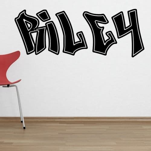 Personalised Children's Graffiti Name Wall Sticker Decal