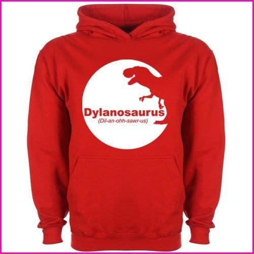 Personalised Childrens Dinosaur Hoodie - T-rex