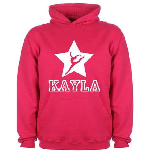 Personalised Childrens Gymnast Name Hoodie