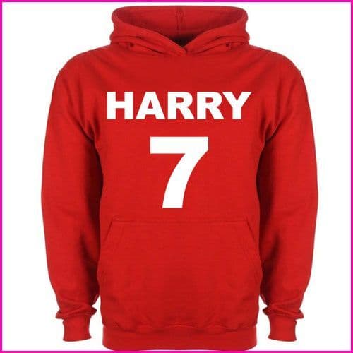 Personalised Childrens Name and Number Hoodie