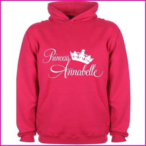 Personalised Childrens Princess Name Hoodie