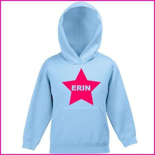 Personalised Childrens Star Hoodie
