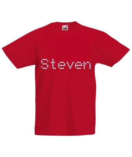Personalised Dot Name Childrens T-Shirt
