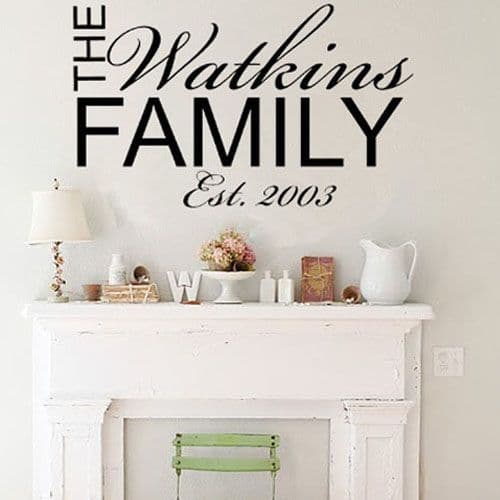 Personalised Family Wall Sticker Wall sticker / decals
