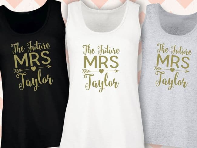 Personalised Future Mrs Hen Party T-Shirt