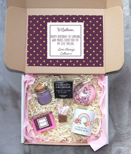Personalised  Gift Box - Birthday Gift Set, Friend Birthday Gift Box, Gifts for Her, Self Care Box