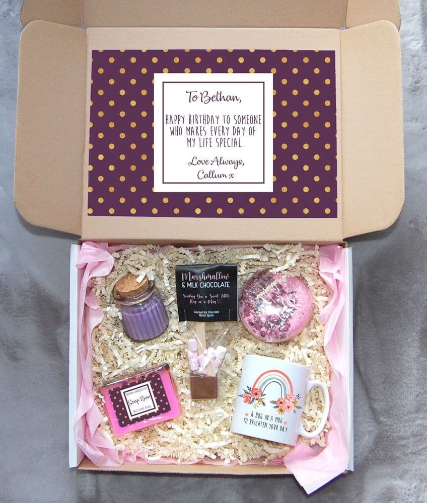 Personalised Gift Box - Birthday Gift Set, Friend Birthday Gift Box, Gifts for Her, Self Care Box