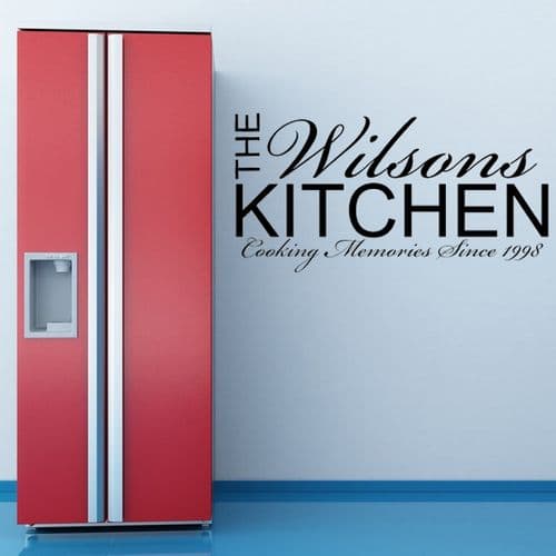 Personalised Kitchen ~ Wall sticker / decals