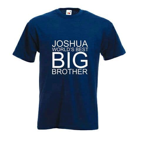 Personalised Little Big Brother Childrens T-Shirt