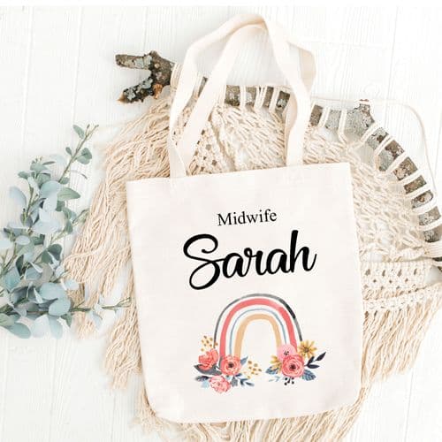 Personalised Midwife Tote Bag | Midwife Gift | Midwife Thank You Gift | Midwife Gift Ideas | Tote