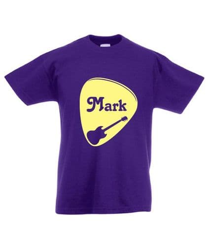 Personalised Plectrum Childrens T-Shirt