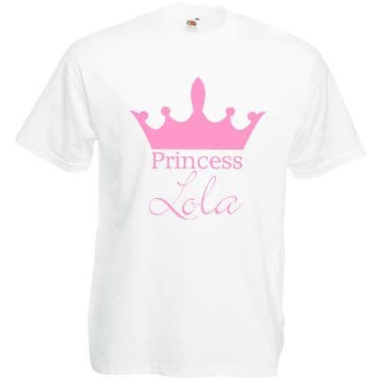 Personalised Princess Childrens T-Shirt