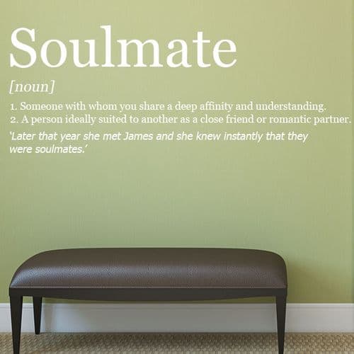 Personalised Soulmate  Wall sticker / decals