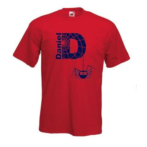 Personalised Spider Childrens T-Shirt