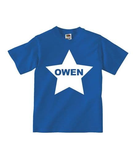 Personalised Star Childrens T-Shirt