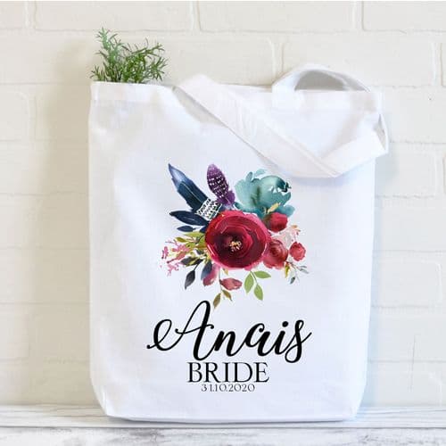 Personalised Tote Bag | Bridesmaid Gift Bag | Personalised Thank you Gift Bag | Bride Wedding Anais