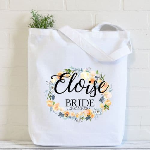 Personalised Tote Bag | Bridesmaid Gift Bag | Personalised Thank you Gift Bag | Bride Wedding Eloise