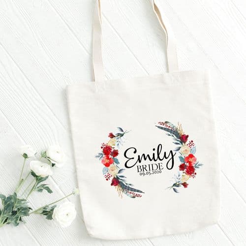 Personalised Tote Bag | Bridesmaid Gift Bag | Personalised Thank you Gift Bag | Bride Wedding Emily