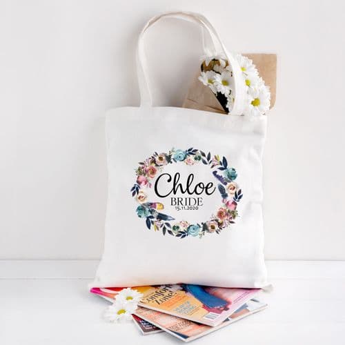 Personalised Tote Bag | Bridesmaid Gift Bag | Wedding Thank you Gift Bag | Bride Tote Chloe