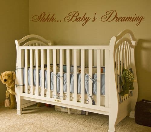 Shhh Baby's Dreaming ~ Wall sticker / decals