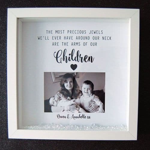 The most precious jewels arms of our children - Framed Print