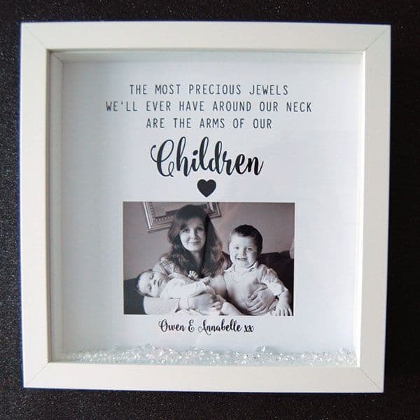 The most precious jewels arms of our children - Framed Print