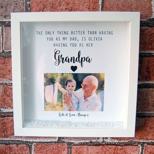 The only thing better than having you as my dad - Framed Print