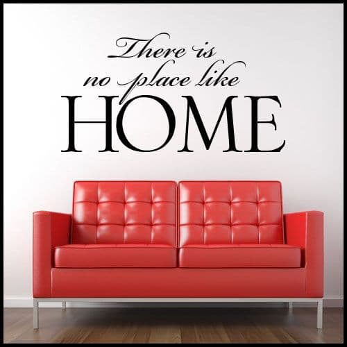There is no place Like HomeFAMILY WORD ART ~ Wall sticker / decals