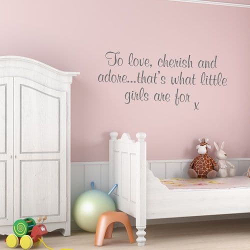 To Love Cherish and Adore ~ Wall sticker / decals