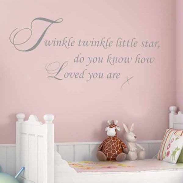 Twinkle Twinkle Little Star Wall sticker / decals