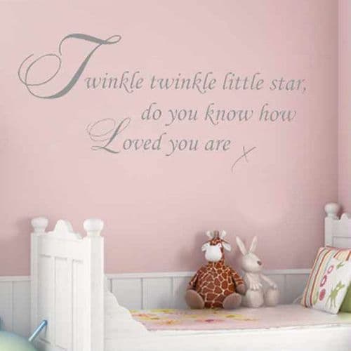Twinkle Twinkle Little Star ~ Wall sticker / decals
