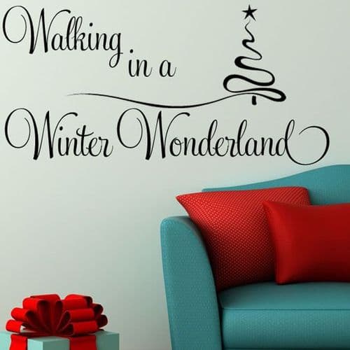 Walking in a Winter Wonderland Christmas ~ Wall sticker / decals