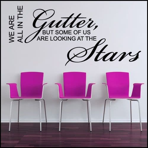 We Are All in the Gutter Word Art~ Wall sticker / decals
