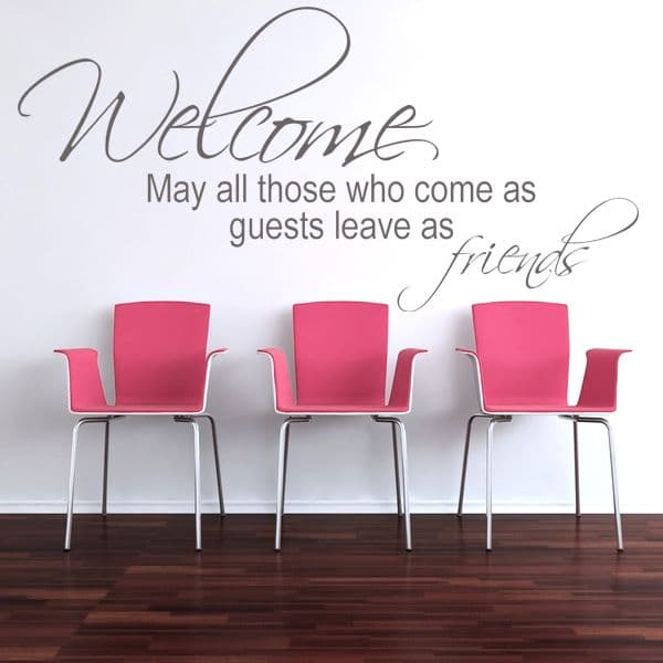 Welcome Guests Wall sticker / decals